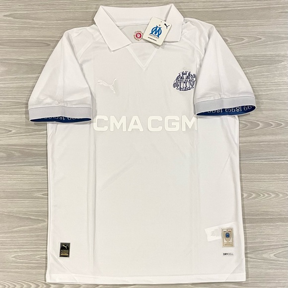 Puma 2024 Olympique Marseille OM 125th Anniversary Soccer Jersey Mens Size Large - Picture 1 of 9
